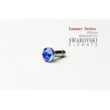 今大人気!!  iphone スマホ　携帯ピアス　イヤホンジャック  SWAROVSSKI ブルー