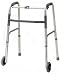Folding Walker Deluxe With Single Button And 5 Inches Wheels