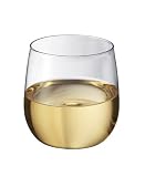 Bodum So Long Stemless White Burgundy Glasses, Set of 2
