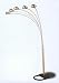 Chrome Finish Fanned Floor Lamp