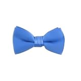 Boy's Solid Steel Blue Bowtie