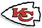 Kansas City Chiefs 12 Left Logo Car Magnet
