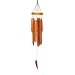 Outdoor Living : Asli Arts Med Natural Ring Bamboo 24 Inch Wind Chime