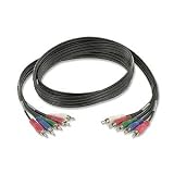 Buy 25 ft Component Video Audio Cable 5-RCA HDTV Gold 25ft by Ziotek