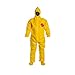 Dupont BR128TYL7X000200 BR Coverall with Respirator Fit Hood, Elastic Wrists, Taped Seam, 7X-Large, Yellow (Pack of 2)