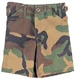 Kids Camouflage B.D.U. Shorts, Woodland, Small