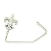 5 Crystal Fleur De Lis Purse Hooks with Carrying Pouch