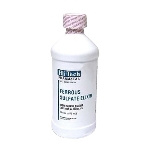 Hi-tech Pharmacal Ferrous Sulfate Liquid - 16 Oz
