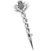 Sterling Silver Celtic Scottish Thistle Kilt Brooch or Cloak Pin