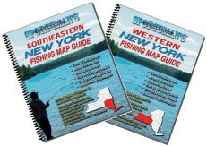 New York Greater Fishing Map Book Guides Set