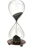 Zicome Hand-blown Glass Sand Timer Magnet Magnetic Hourglass with a Iron Base