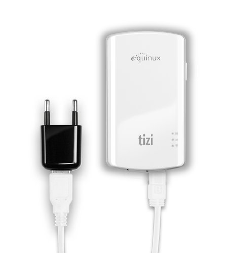 equinux tizi Mobiles TV f&uuml;r Apple iPad/iPhone/iPod touch inkl. tizi power USB Netzteil White Edition