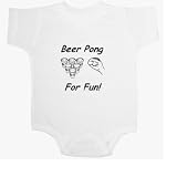 Beer Pong . . . It's Fun! Baby Ultrasoft Onesie