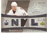 2006-07 Upper Deck Sweet Shot Sweet Stitches # SSJL Joffrey Lupul - Edmonton Oilers (Piece of Authentic Jersey - Serial #d to 200) (Hockey Cards)