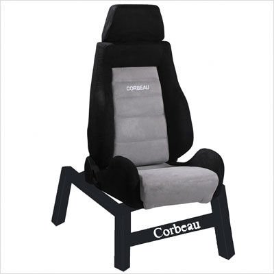 GTS II Black/ Grey Micro-Suede Game Chair