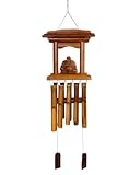 All Natural Handmade Bamboo Chime - Buddha Temple Design
