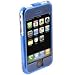 Apple IPhone Transparent Blue Snap On Cover With One Swivel Belt Clip