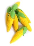 Set of 2 Corn on the Cobs Soft Play Food Pretend Toy