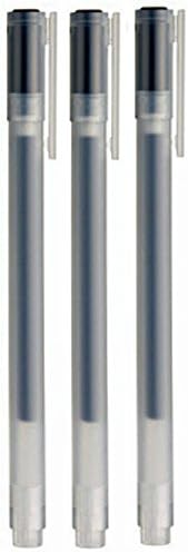 MoMa MUJI Gel Ink Ball Point Pen 0.5mm Black color 3pcs
