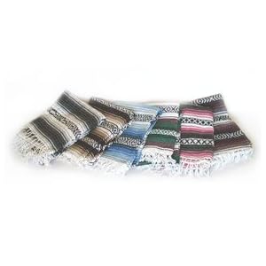 Authentic Mexcian Yoga Blanket Gray/black/white/burgandy