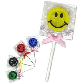 Smiley Condom Pops
