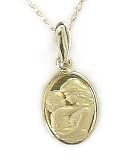 14k Mothers Love Gold Cameo Pendant
