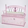 Levels of Discovery Sugar Plum Toy Box Bench