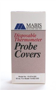 Digital Thermometer Probe Covers - Deluxe Four-Color - J Hookable - Box