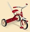 Radio Flyer Classic Red Tricycle with Push Handle