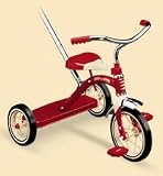 Radio Flyer Classic Red Tricycle with Push Handle