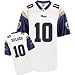 St. Louis Rams Marc Bulger Replica NFL Equipment Youth White Jersey, Size= Small