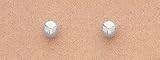 14kt White Gold Ball Earrings