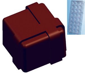 Fat Daddio's Square Gift Box Polycarbonate Candy 
