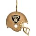 14K Yellow Gold Oakland Raiders Helmet Pendant W/Enamel