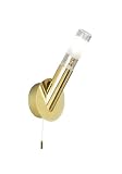 1 Light Bathroom Wall Light Gold G9 40 Watt Bulb 1301-1GO