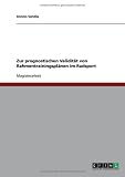 Zur prognostischen Validität von Rahmentrainingsplänen im Radsport