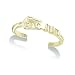 Belt Buckle Toe Ring - 10K Yellow Gold