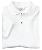 Hanes StayClean - Youth 56-Ounce Jersey Knit Sport Shirt White-S