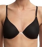 Sheer convertible contour plunge bra 32D/Cafe (nude)