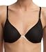  : Sheer convertible contour plunge bra 32D/Cafe (nude)