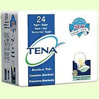 TENA Night/Super Pad – Green – Case of 48