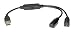 Cables To Go - 32185 - 1ft USB PS/2 Keyboard/Mouse Adapter Black