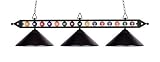 Black Metal Billiard Pool Table Light