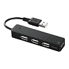 iBUFFALO 【PS3動作確認済】USB2.0Hub バスパワー 4ポート ブラック BSH4U06BK