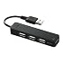 iBUFFALO 【PS3動作確認済】USB2.0Hub バスパワー 4ポート ブラック BSH4U06BK