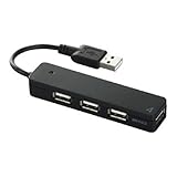 iBUFFALO �yPS3����m�F�ρzUSB2.0Hub �o�X�p���[ 4�|�[�g �u���b�N BSH4U06BK