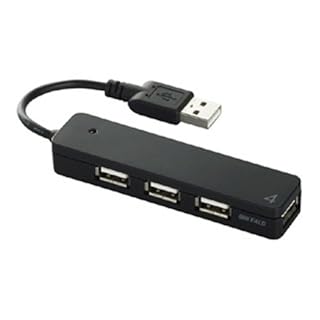 バッファローコクヨサプライ BUFFALO USB2.0Hub バスパワー 4ポート ブラック BSH4U06BK
