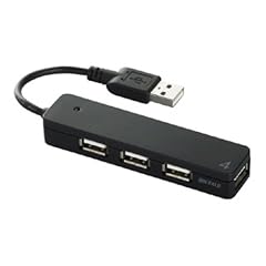 iBUFFALO 【PS3動作確認済】USB2.0Hub バスパワー 4ポート ブラック BSH4U06BK