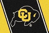 Colorado Buffaloes 54x 7 8 Team Spirit Area Rug