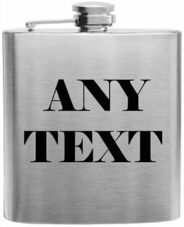 Sumaria Trader Stainless Steel 6 oz Flask with a Front and Back Laser Engraved Design of Gates of The Artic Nat'l Park and Any Text